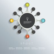 Circle infographic template Vector N3