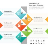 Square Zig Zag Copyspace Design Element