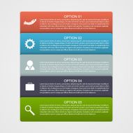 Infographic design with rectangles N2