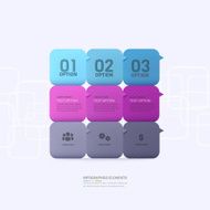 Abstract infographic N43