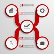 Abstract infographic design template N15