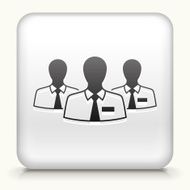 Square Button with Tech Support interface icon