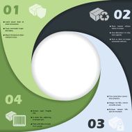 Circle shaped infographic design with icons