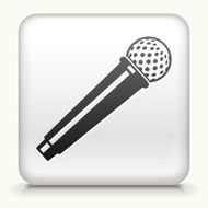 Square Button with Microphone