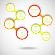 metaball colorful round diagram infographics N129
