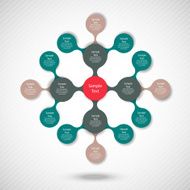metaball colorful round diagram infographics N130