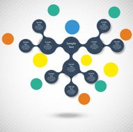metaball colorful round diagram infographics N131
