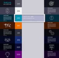 Vector timeline infographic Modern simple design N4
