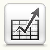 Square Button with Chart and Progrress Arrow