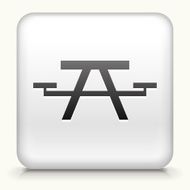 Square Button with Picnic Table