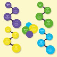 metaball colorful round diagram infographics N132