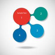 metaball colorful round diagram infographics N133