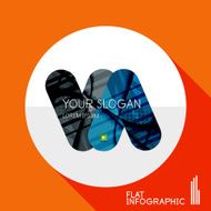 Geometric infographic in trendy flat style N162