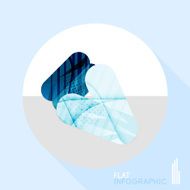 Geometric infographic in trendy flat style N165