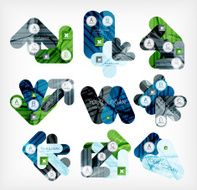 Collection of infographic option layouts N13