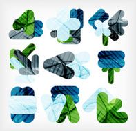 Collection of infographic option layouts N15