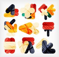 Collection of infographic option layouts N16