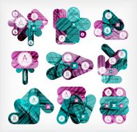 Collection of infographic option layouts N17