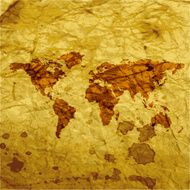 World map web icon flat design N7