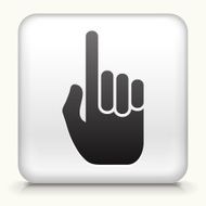 Square Button with Pointing Hand N3