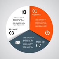 Modern vector info graphic for business project N242