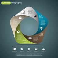 Modern vector info graphic for business project N243
