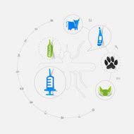 Set of veterinary icons N88