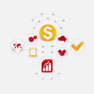 Set of business icons N118