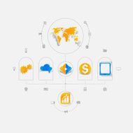 Set of business icons N119