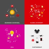 Set of business icons N120