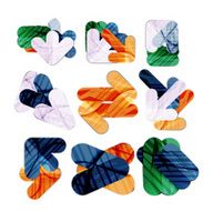 Collection of 9 arrow infographic layouts N38