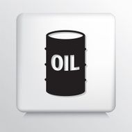 Square Icon With Oil Drum