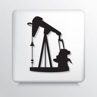 Square Icon With Pumpjack N2