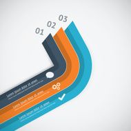 Flat infographic vector template showing business growth N2