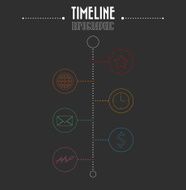 Timeline infographic-vector illustration