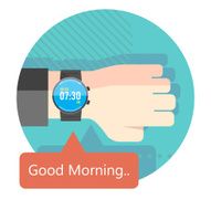 Good Morning from Smartwatch