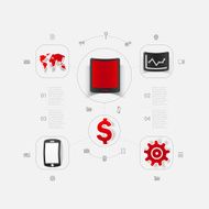Set of business icons N121