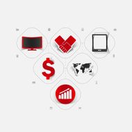 Set of business icons N122