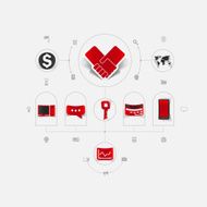 Set of business icons N123