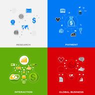 Set of business icons N124