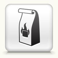 Square Button with Grill Charcoal Bag