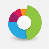 vector business pie chart infographics