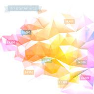 Low-poly infographics background N4