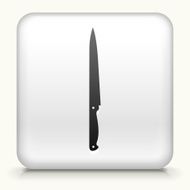 Square Button with Sharp Barbecue Knife