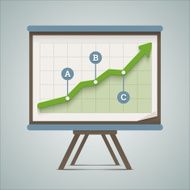 Growing chart presentation