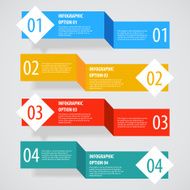 Simple abstract infographics options banner