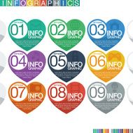 Abstract infographics flat design N28