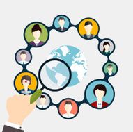 Social Networking and Media avatar Concept