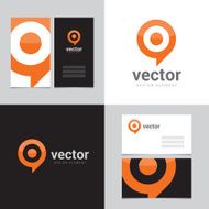 Design element with two business cards - 02