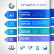 Abstract infographics design elements N2